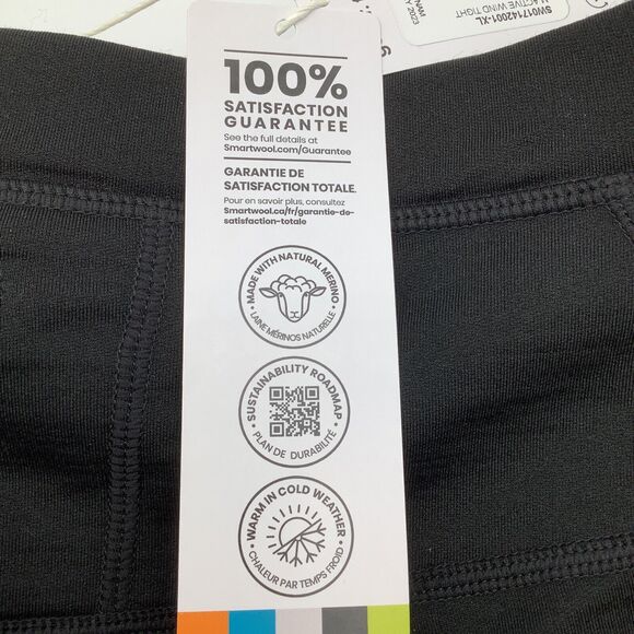 Smartwool Active Mens Black Active Fleece Wind Tight‎ Pants Size XL NWT - Picture 12 of 16